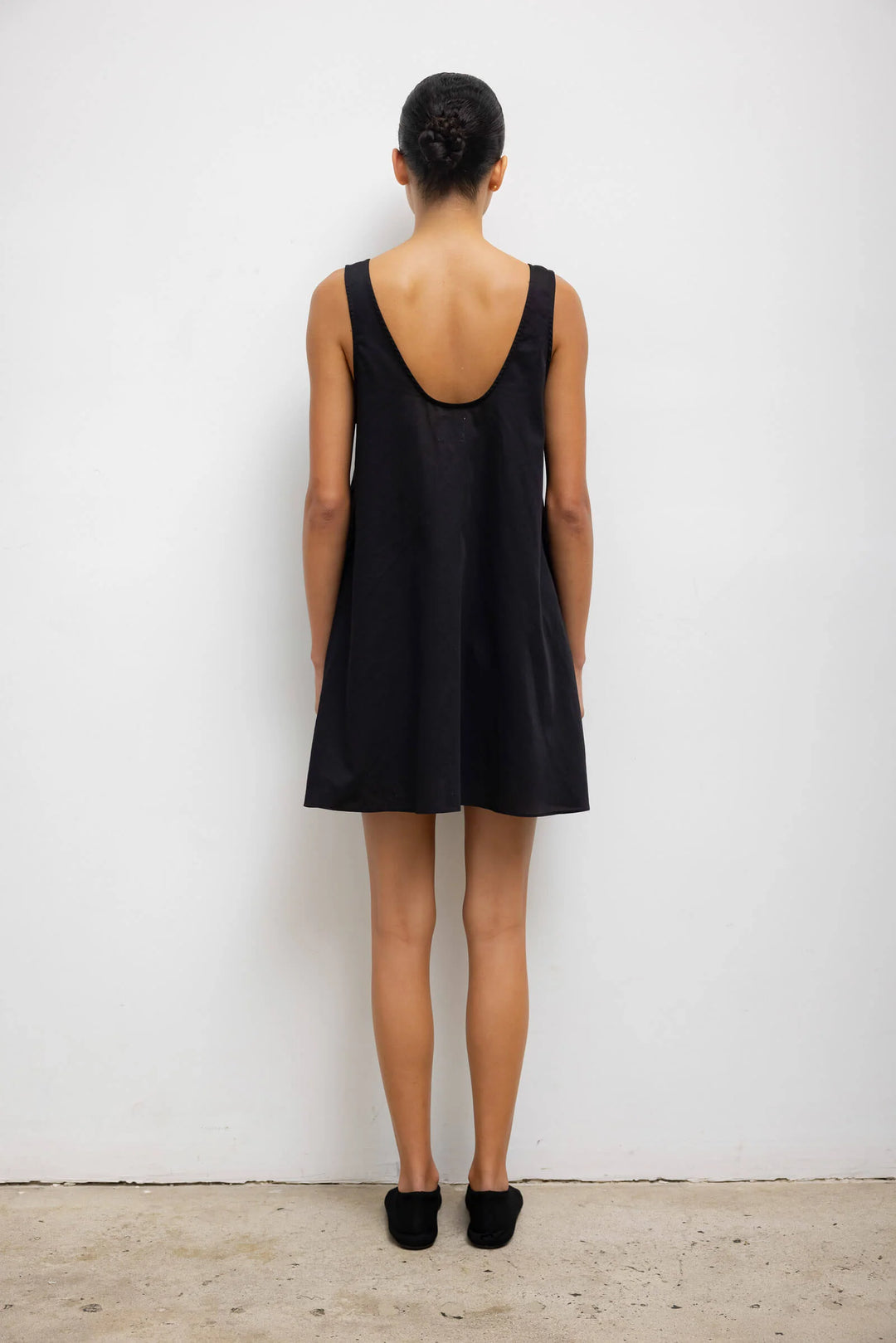 Yoko Mini Tank Dress - Black