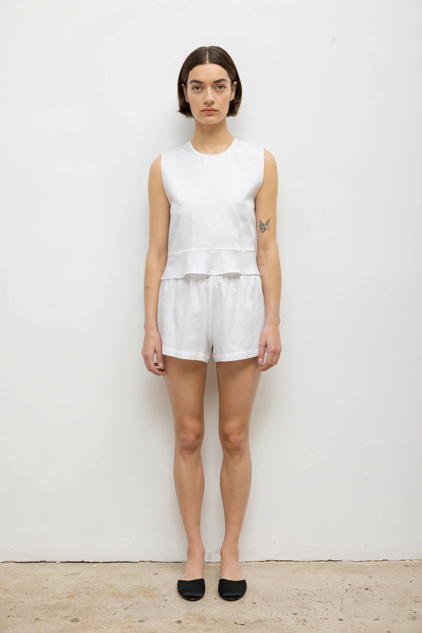 Yoko Peplum Top - White