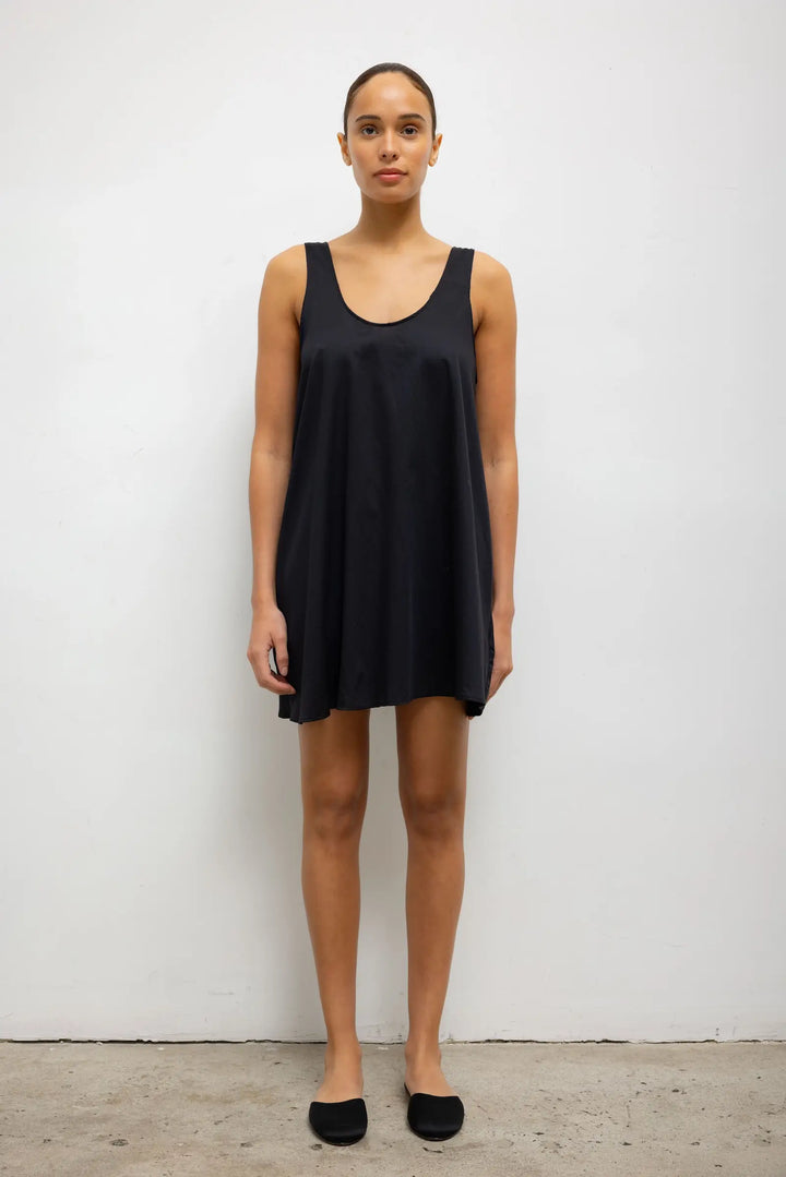 Yoko Mini Tank Dress - Black