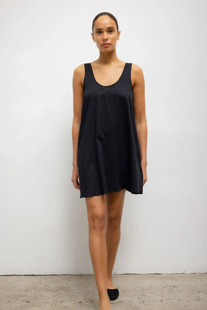 Yoko Mini Tank Dress - Black