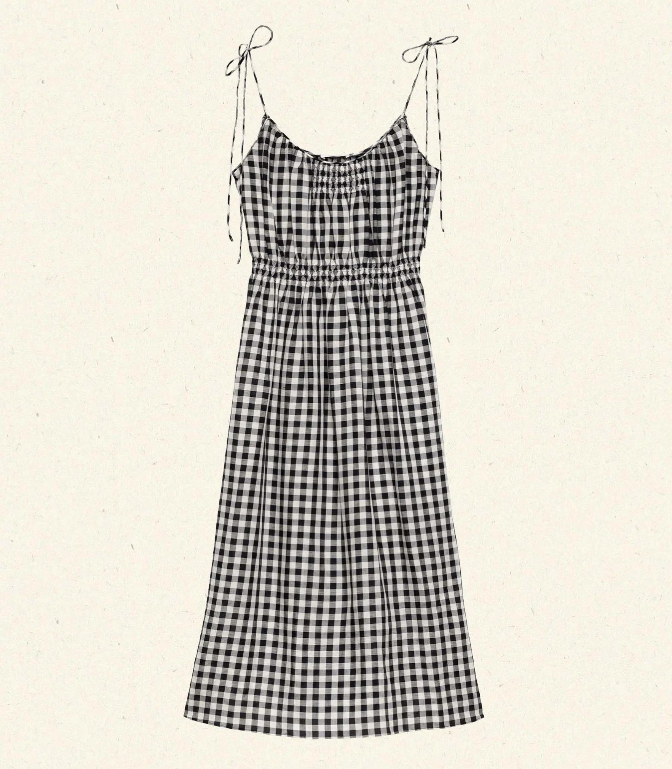 Leslie Dress - Black Marilyn Gingham