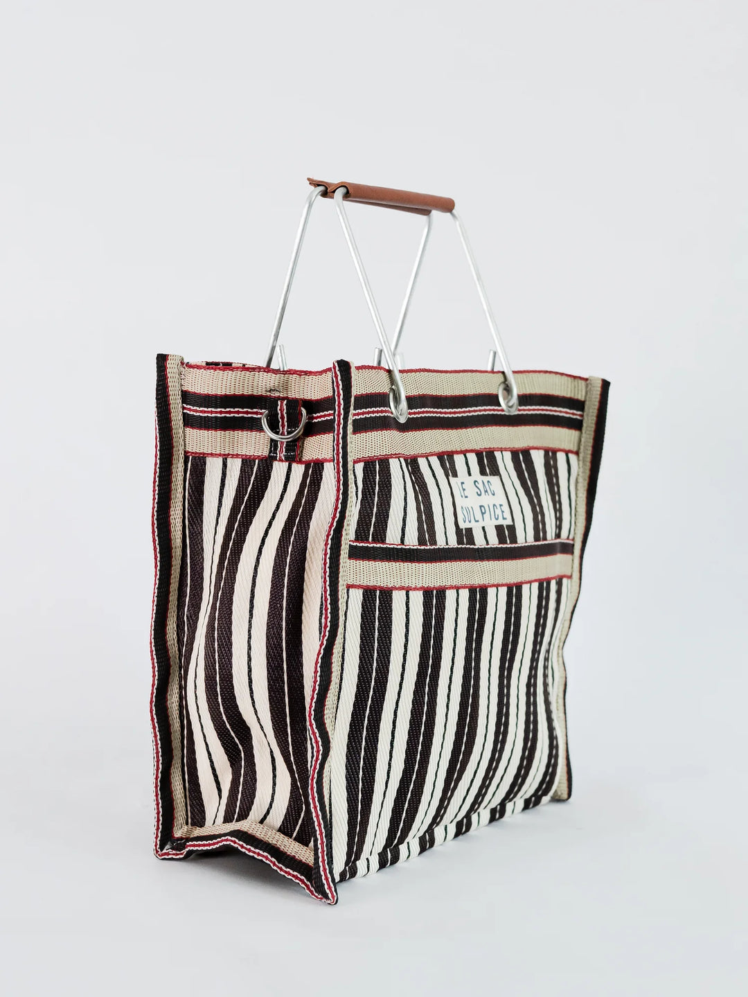 Palma Mini Metal Handle Tote - Cacao