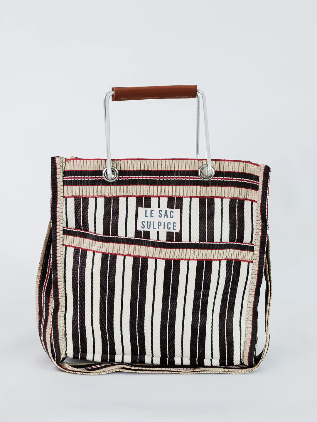 Palma Mini Metal Handle Tote - Cacao