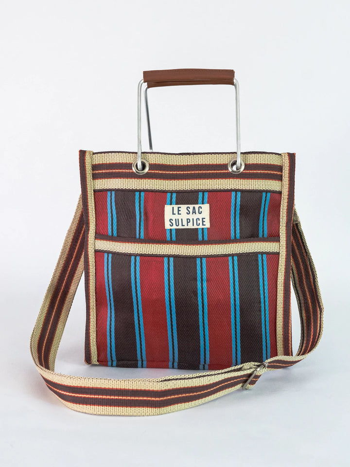 Palma Mini Metal Handle Tote - Cassis