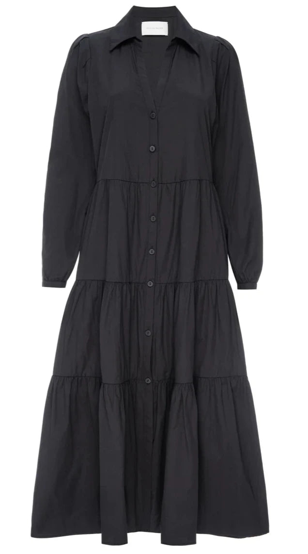 Long Sleeve Havana Dress - Black