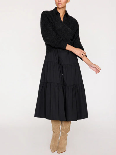 Long Sleeve Havana Dress - Black