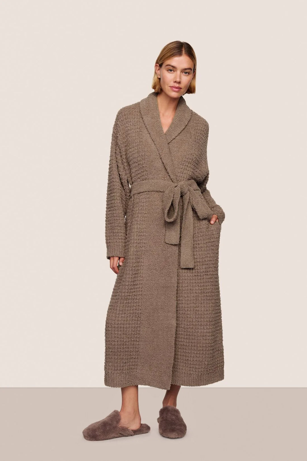 Plush Mule Slipper - Toffee
