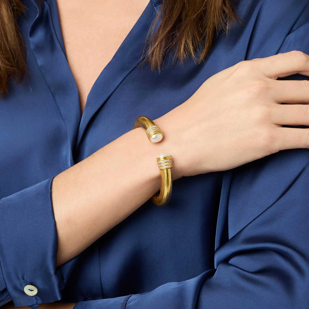 Luna Demi Cuff - Pearl