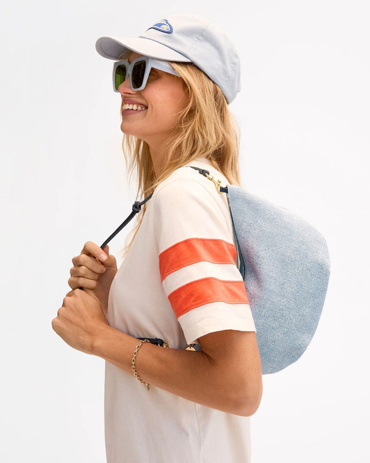 Lune - Light Blue Denim Suede