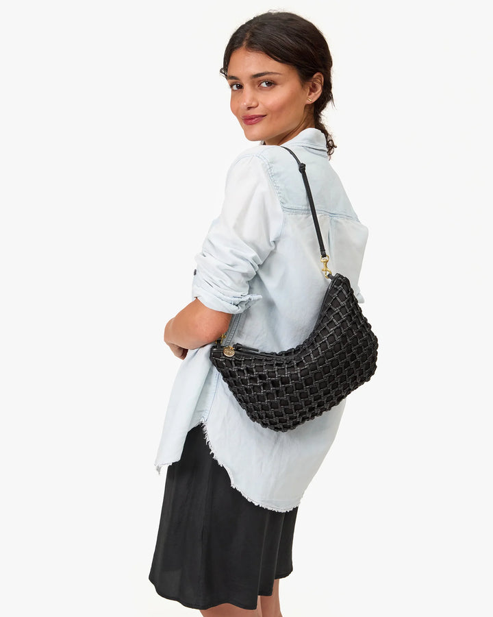 Lune - Black Knot Woven Leather