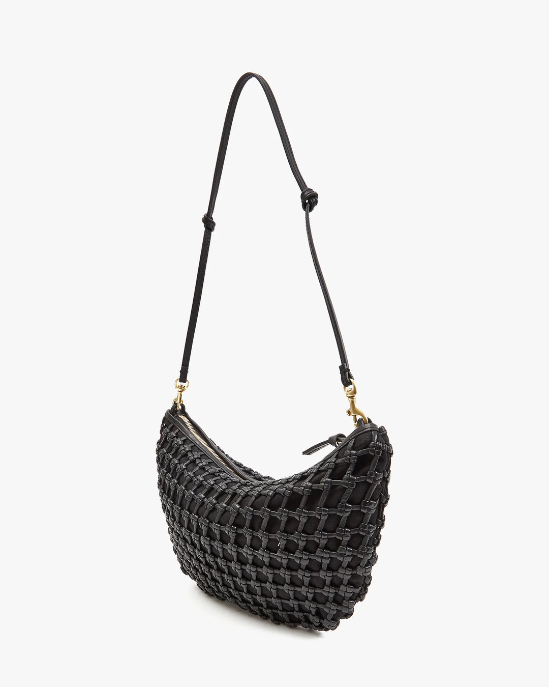 Lune - Black Knot Woven Leather