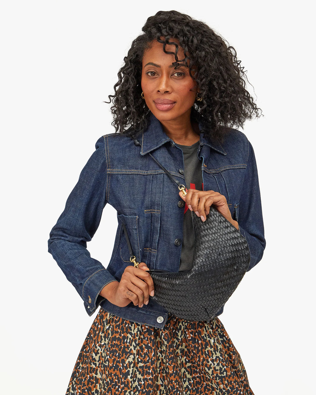 Lune - Black Woven Zig-Zag