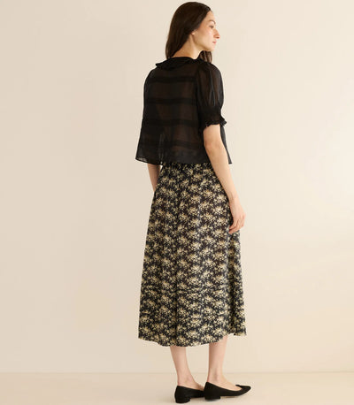 Marcie Skirt - Noir Rosier Floral