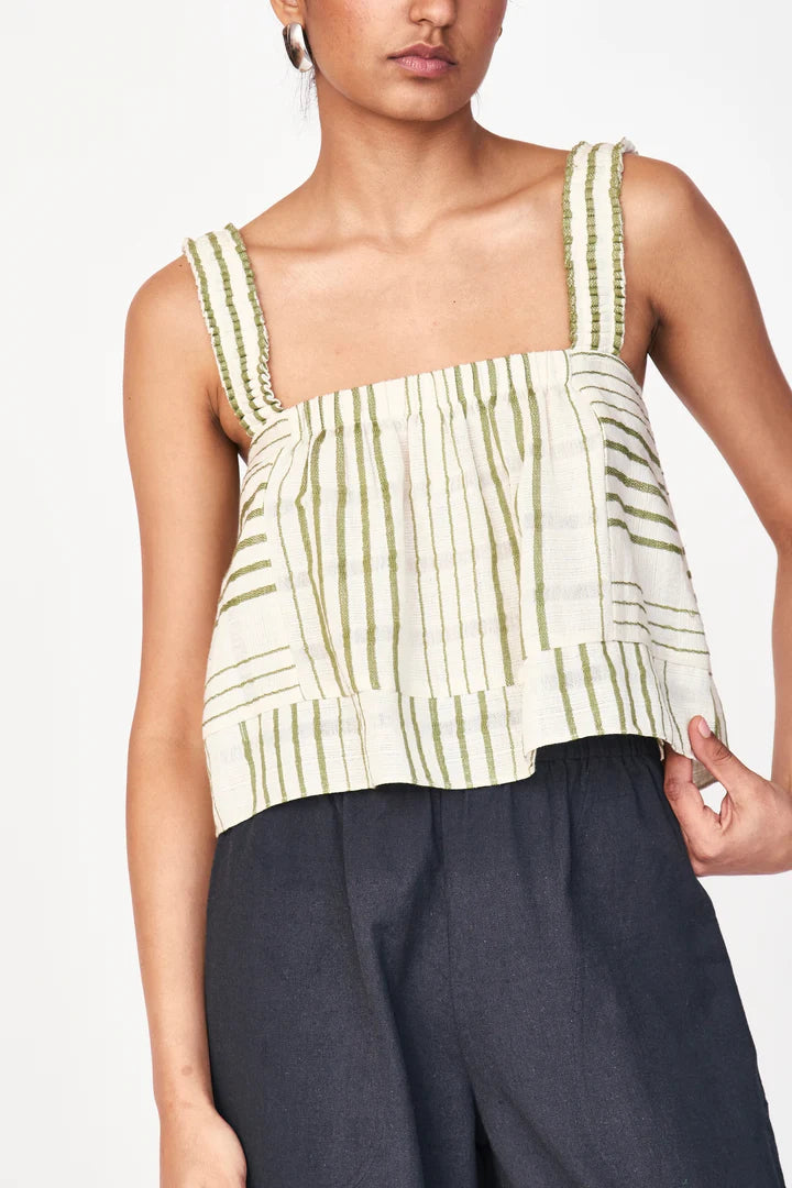 Monaco Tank - Garden Stripe