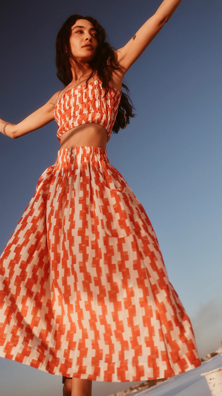 Verona Skirt - Cherry Hopscotch
