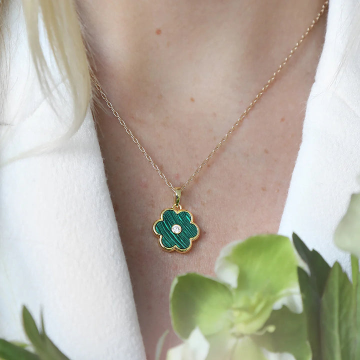 Petal Charm - Malachite