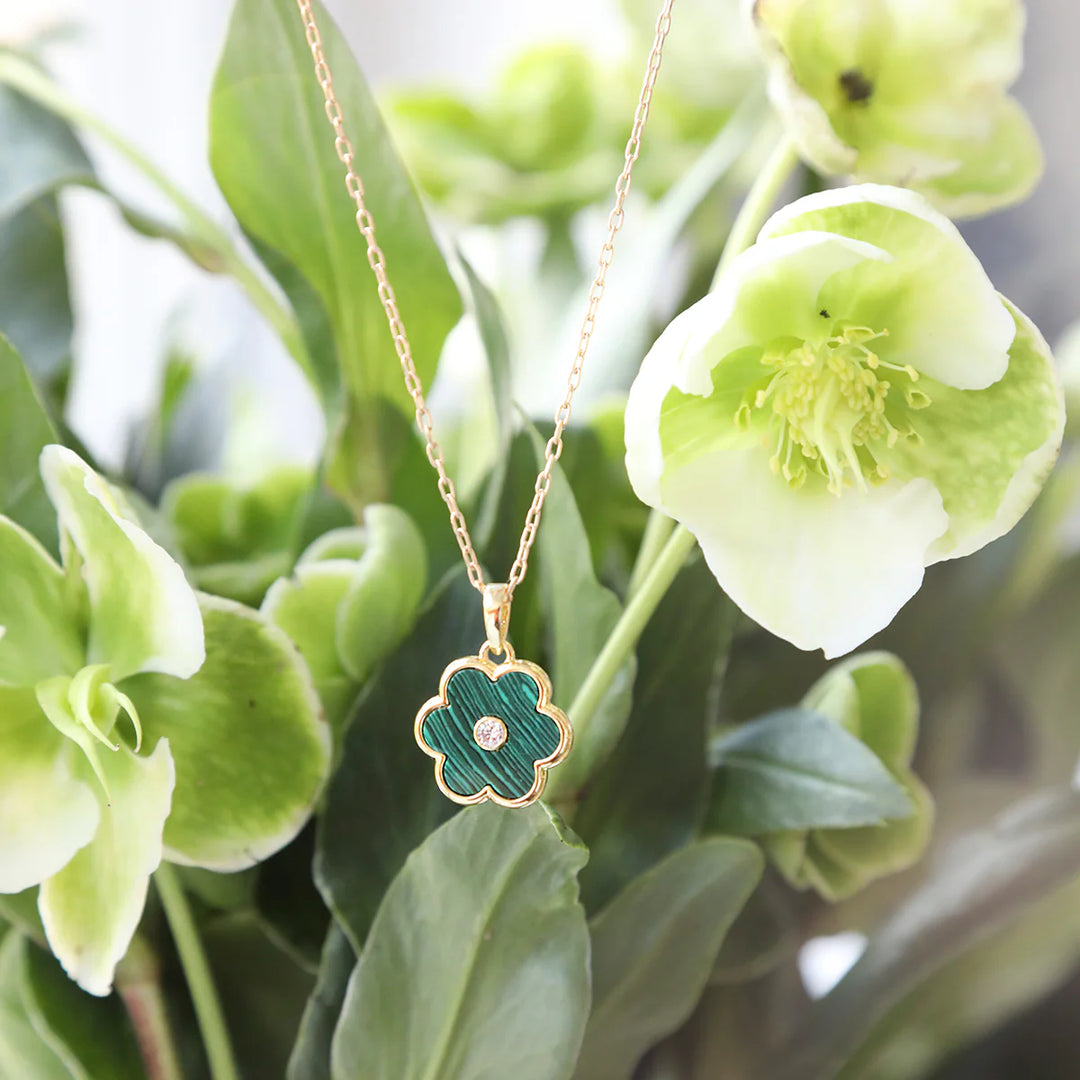 Petal Charm - Malachite
