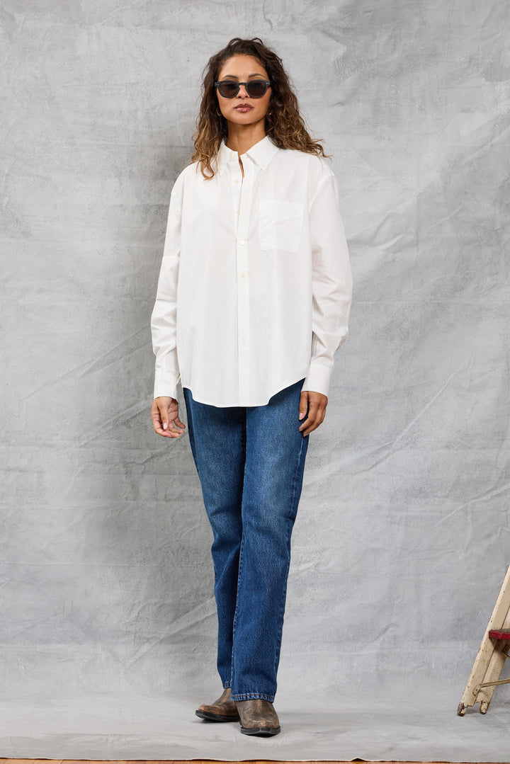 Slim Repeat Shirt - White