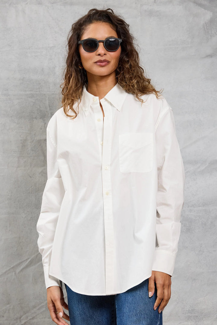 Slim Repeat Shirt - White