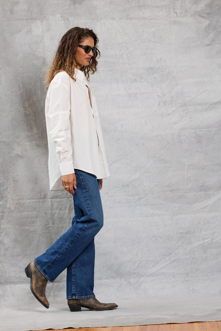 Slim Repeat Shirt - White