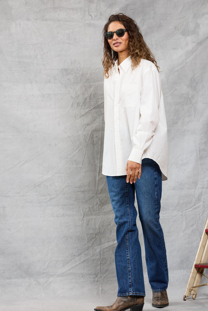 Slim Repeat Shirt - White