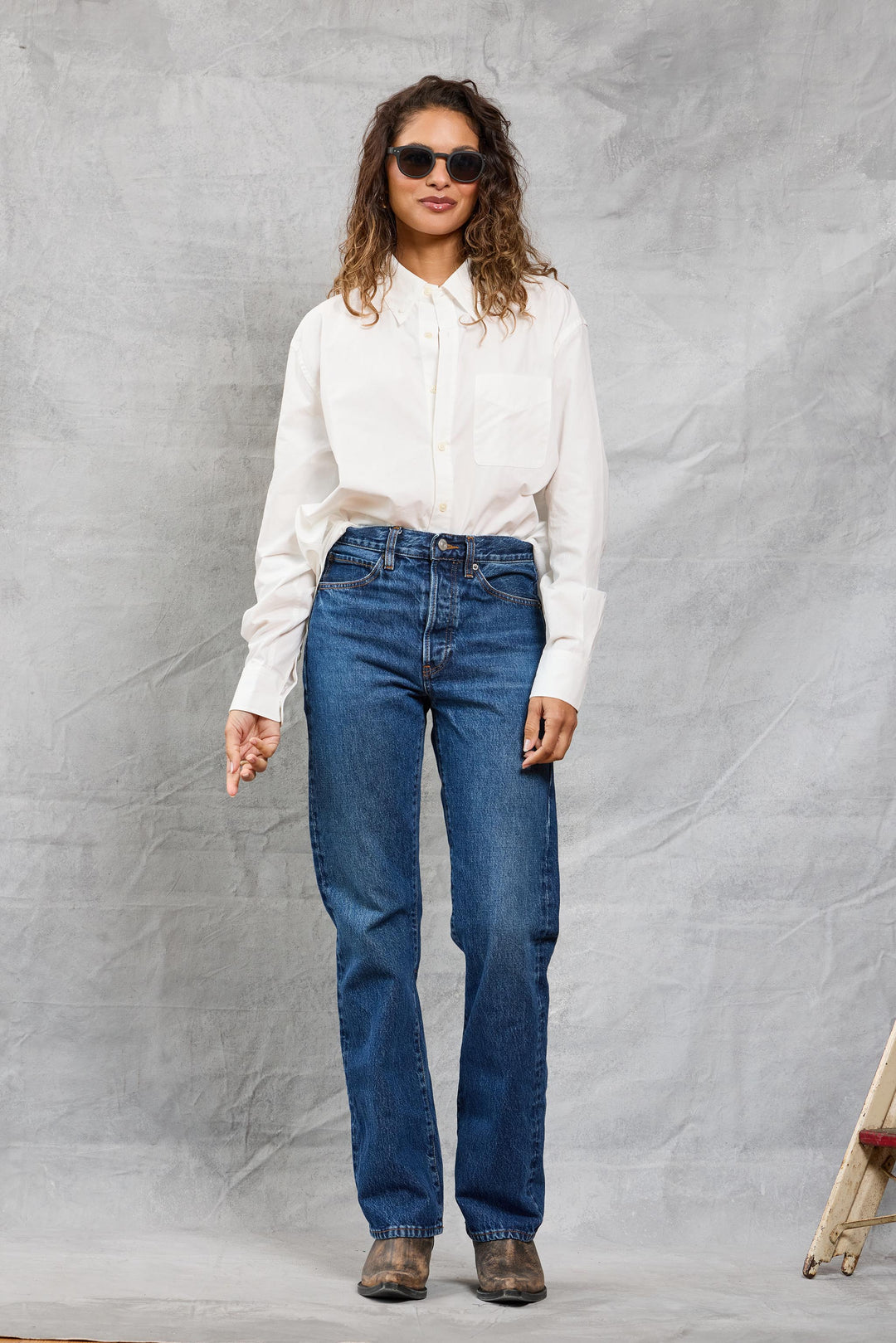 Slim Repeat Shirt - White