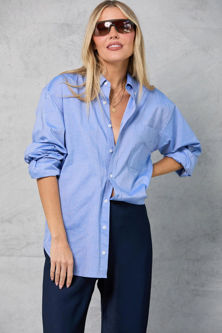 Slim Repeat Shirt - Blue