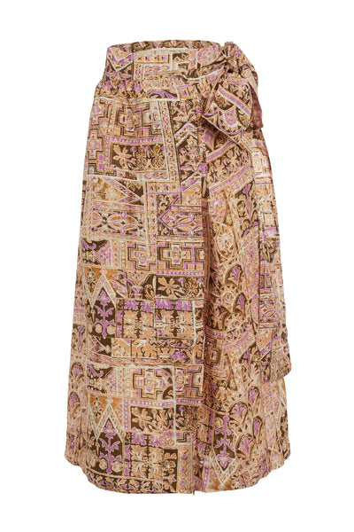 Estine Wrap Skirt - Amethyst Tile