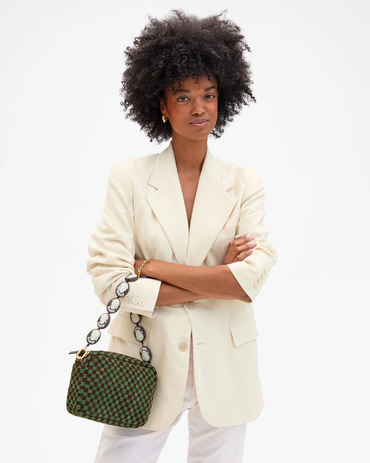 Shortie Strap - Brown/Cream Cameo