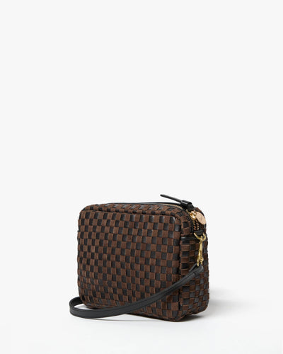 Midi Sac - Black/Chocolate Woven Checker