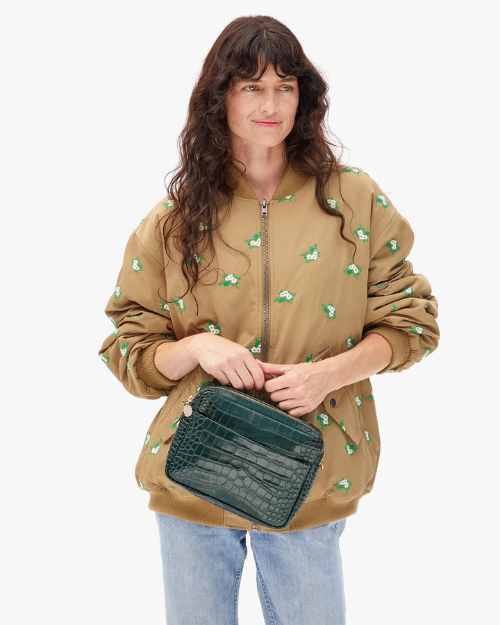 Mirabel - Deep Pine Embossed Croco