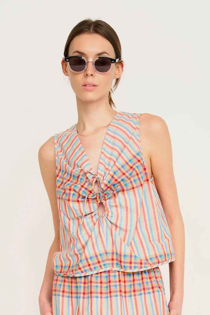 Cerritos Top - Campfire Plaid
