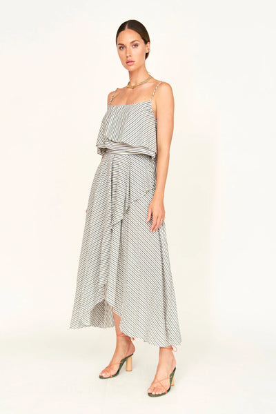 Singapore Skirt - Dune Stripe
