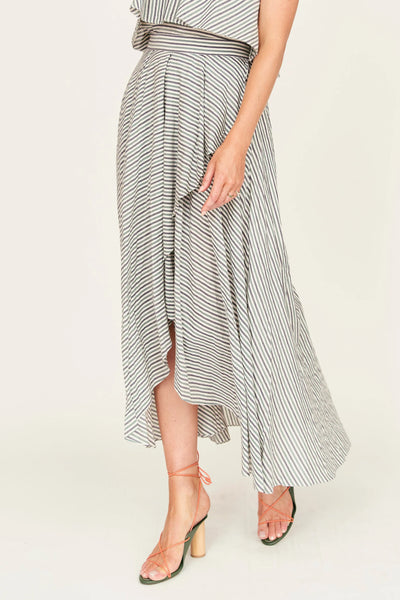 Singapore Skirt - Dune Stripe