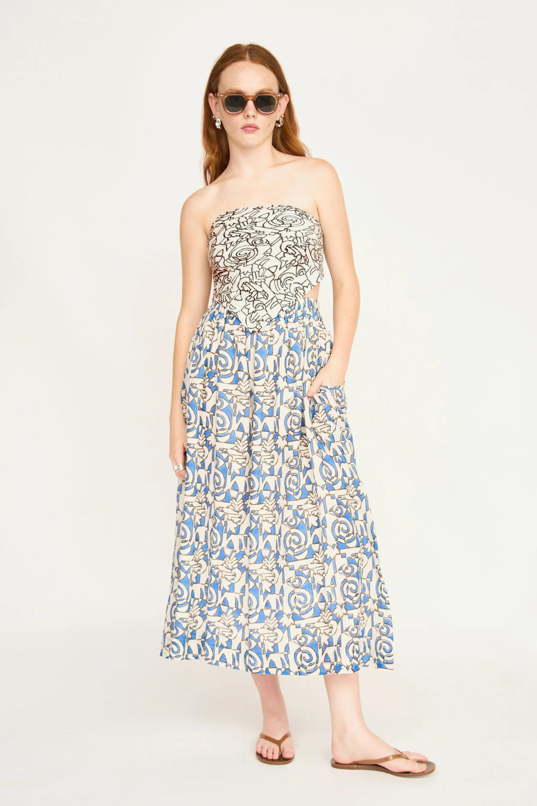 Verona Skirt - Blue Heka