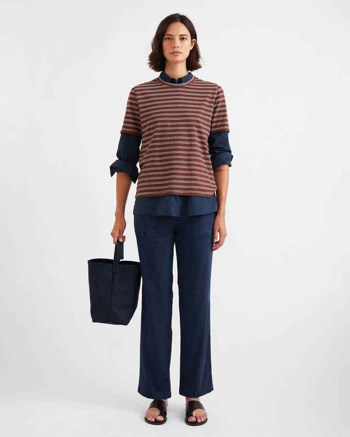 The Modern - Brown/White Mixed Stripe