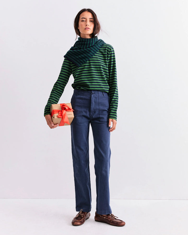 The Modern Long - Navy/Green