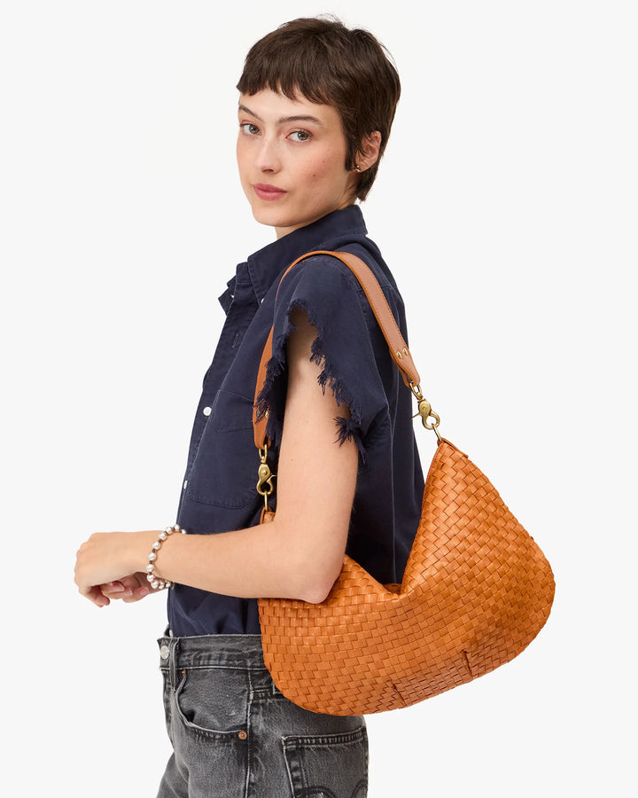 Moyen Messenger - Natural Woven Checker
