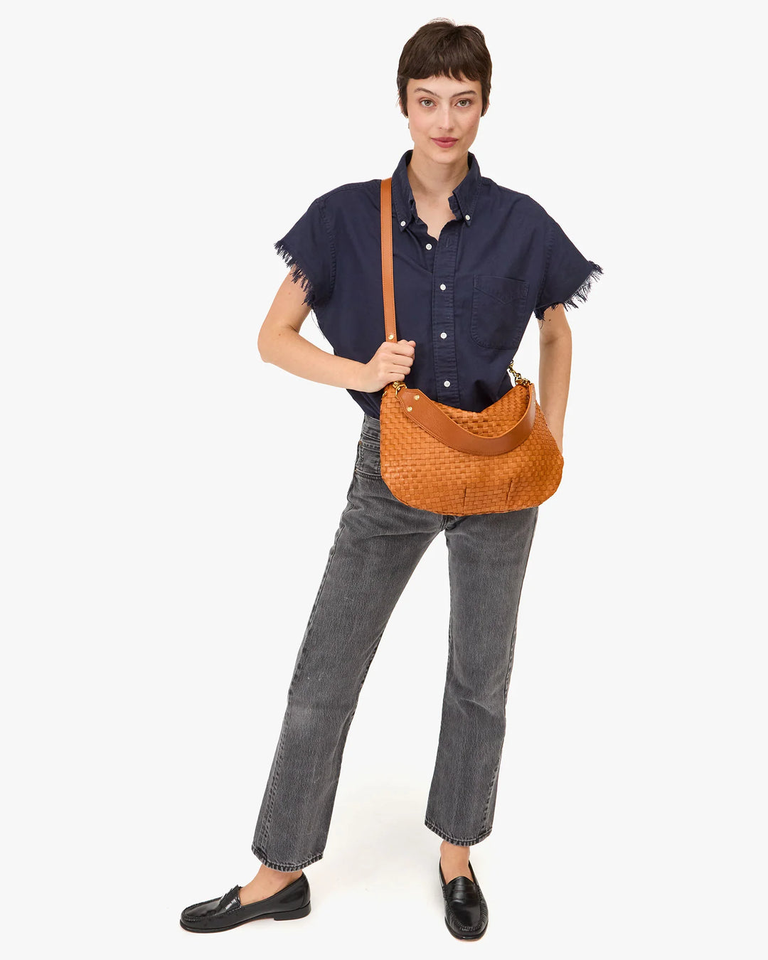 Moyen Messenger - Natural Woven Checker