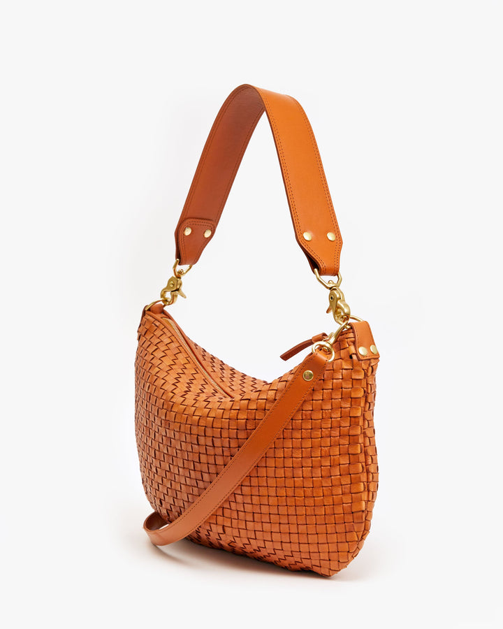 Moyen Messenger  - Natural Woven Checker