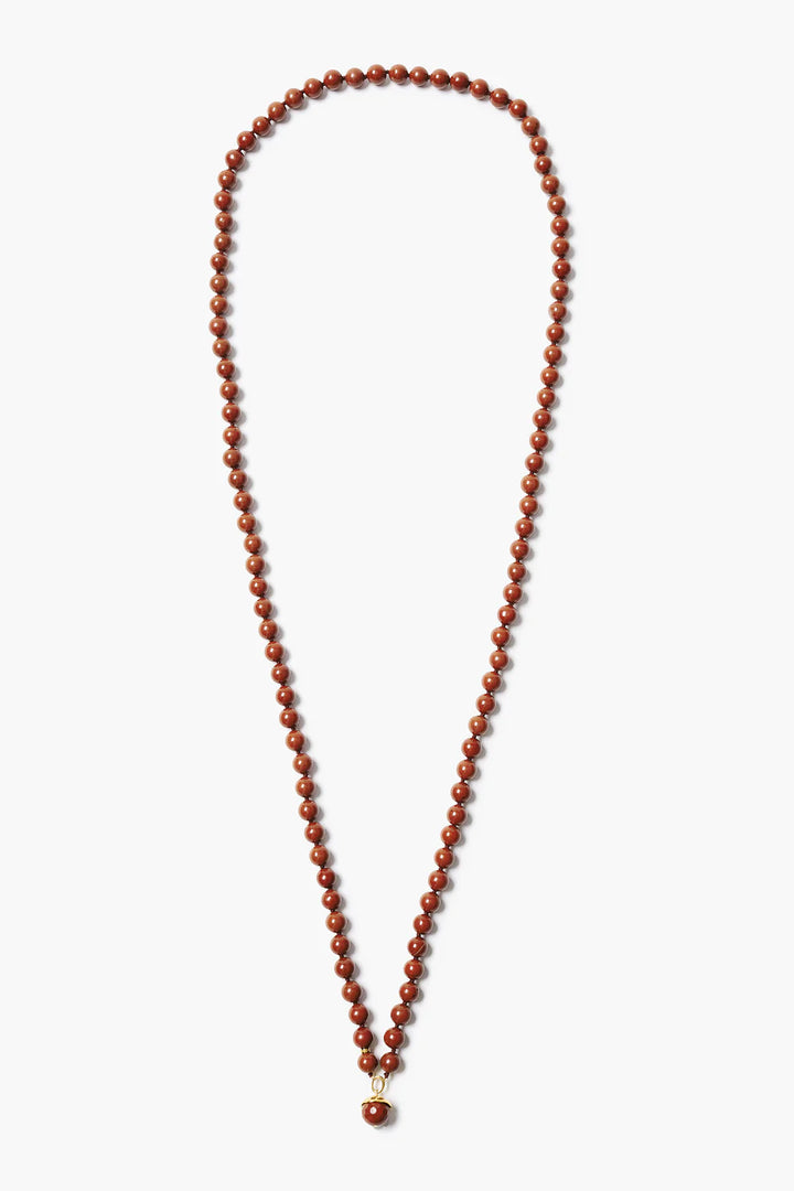Bell Necklace - Red Jasper