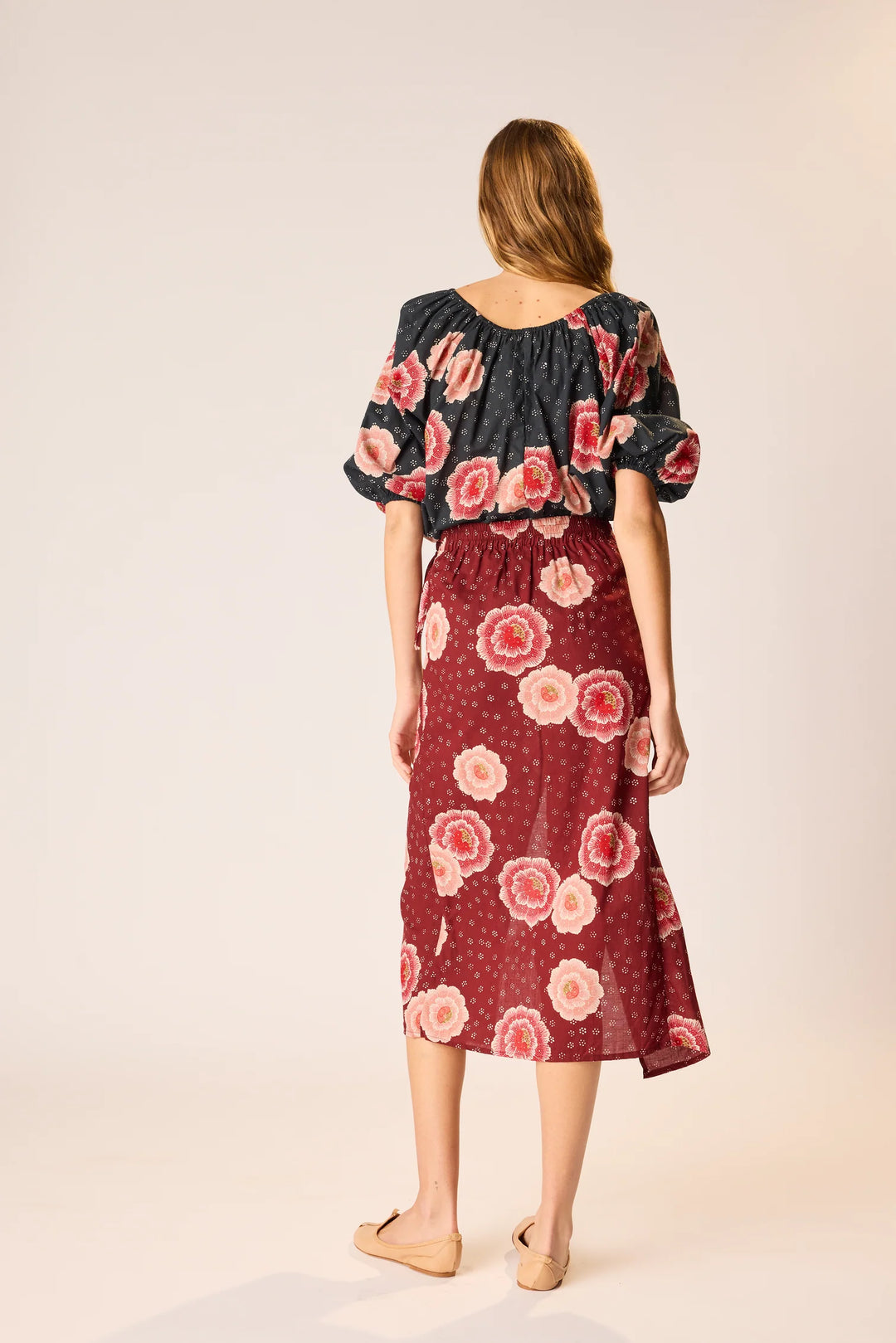 Ella Top - Poppy Indigo