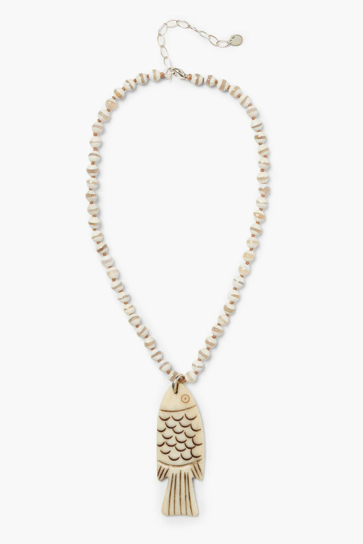 Shoal Necklace - White Agate