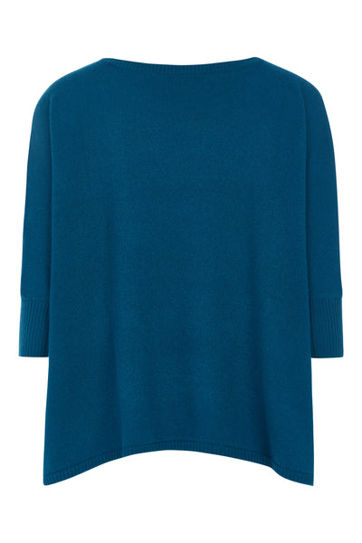 Nadine Cashmere Boxy Pullover Mallard