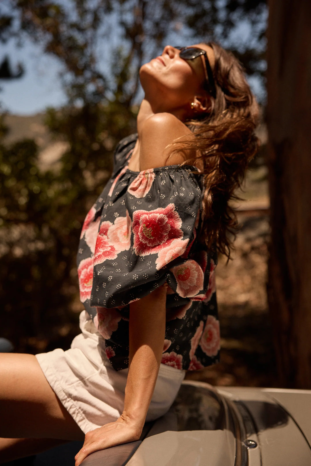 Ella Top - Poppy Indigo