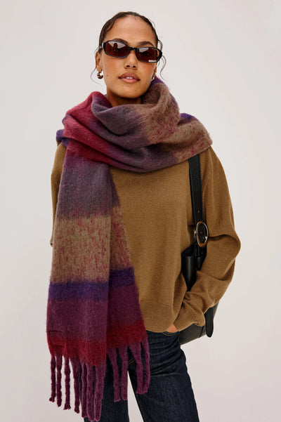 Oslo Scarf - Jewel Stripe