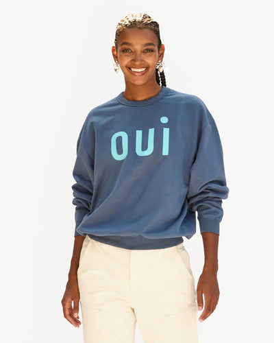 Oversized Sweatshirt - Faded Navy Oui