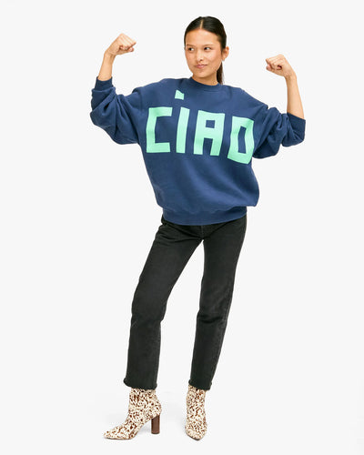 Oversized Sweatshirt - Grand Block Ciao