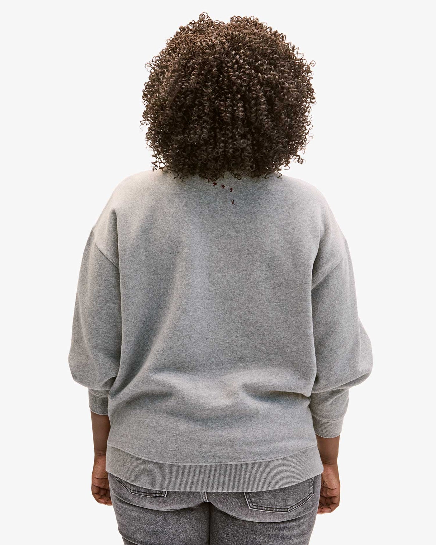 Oversized Sweatshirt- Oui Grey Melange