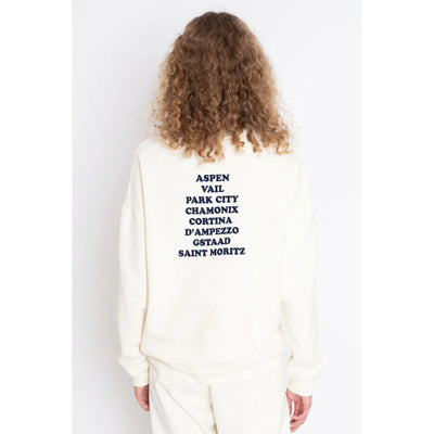 The Oversized Après Ski Town Sweatshirt - Cream